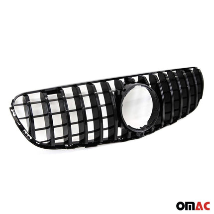Kühlergrill Grill Frontgrill für Mercedes GLC X253 C253 2015-2019 Schwarz