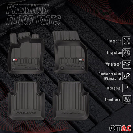 OMAC Gummi Fußmatten für Skoda Kodiaq 2016-2026 Premium TPE Automatten 4tlg