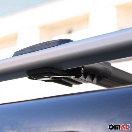 Dachträger Grundtäger für Mercedes C Klasse S203 2001-2007 Aluminium Schwarz