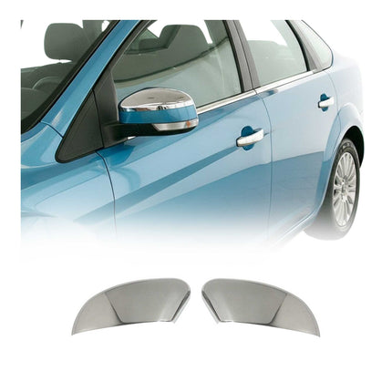 Spiegelabdeckung Spiegelkappen für Ford Focus III 2010-2018 Edelstahl Chrom