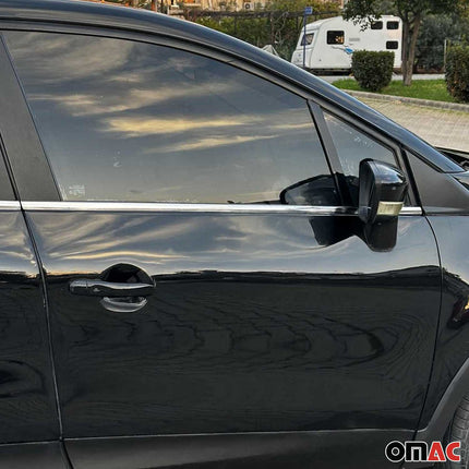 Fensterleisten Zierleisten für Renault Captur 2013-2019 Edelstahl Chrom 4tlg