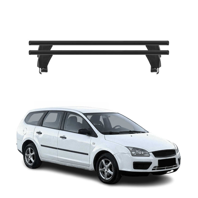 Menabo Dachträger Grundtäger für Ford Focus Turnier 2004-2011 50kg Alu Schwarz