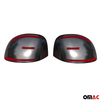 Spiegelkappen Spiegelabdeckung für Fiat Punto Evo 2008-2012 Edelstahl Chrom