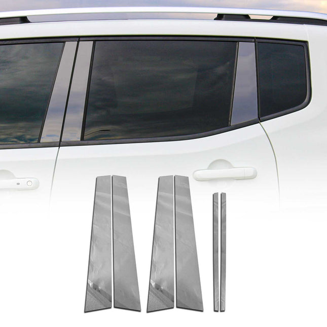 B-Säule Türsäulen Verkleidung für Land Rover Freelander 2006-2014 Chrom 6x