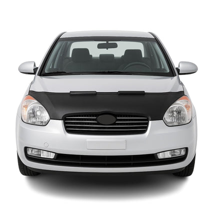 Haubenbra Steinschlagschutz für Hyundai Accent Era 2005-2011 Schwarz Halb