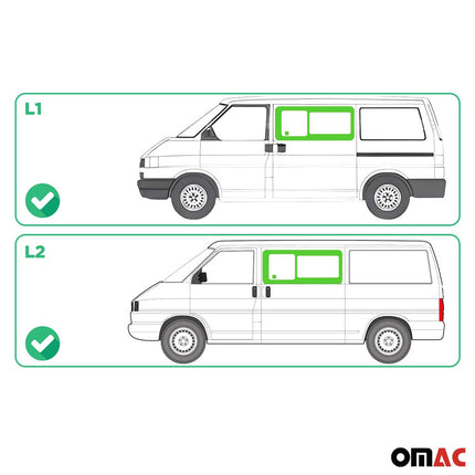 Seitenfenster Schiebefenster für VW T4 Transporter 1990-2003 Vorne Links L1 L2