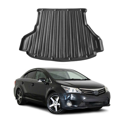 Kofferraumwanne Laderaumwanne für Toyota Avensis 2008-2018 Gummi TPE Schwarz