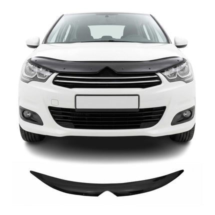 Motorhaube Deflektor Insekten Steinschlagschutz für Citroen C4 2010-2018 Dunkel