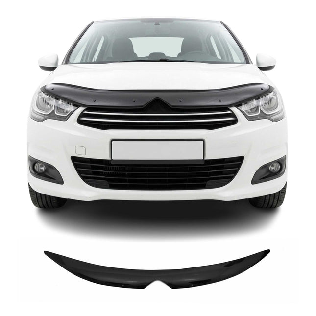 Motorhaube Deflektor Insekten Steinschlagschutz für Citroen C4 2010-2018 Dunkel