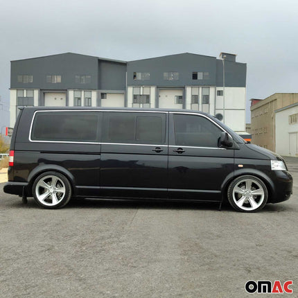 Fensterleisten Zierleisten für VW Multivan T5 2003-2015 Langer Edelstahl 14tlg