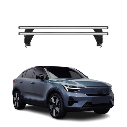 Menabo Dachträger Grundträger für Volvo C40 Recharge 2022-2026 Alu Grau 2tlg
