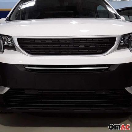 Kühlergrill Leisten Grillleisten für Peugeot Rifter 2018-2026 Edelstahl Chrom