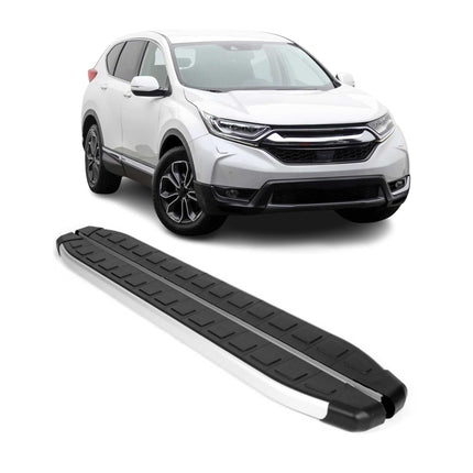 Seitenschweller Seitenbretter Trittbretter für Honda CR-V 2017-2022 Alu Schwarz