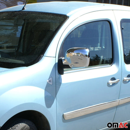 Spiegelkappen Spiegelabdeckung für Renault Kangoo 2008-2013 Edelstahl Chrom