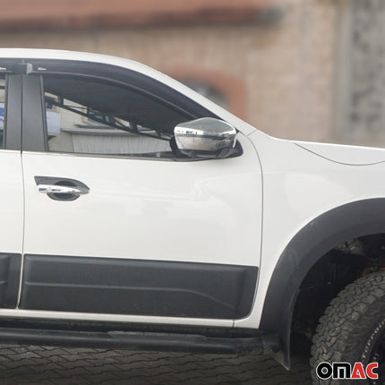 Spiegelkappen Spiegelabdeckung für Nissan Navara 2016-2020 Edelstahl Chrom 2tlg