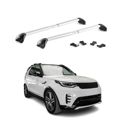 Dachträger Grundtäger für Land Rover Discovery 5 2017-2026 100kg Alu Grau 2x ABE