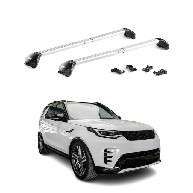 Dachträger Grundtäger für Land Rover Discovery 5 2017-2026 100kg Alu Grau 2x ABE