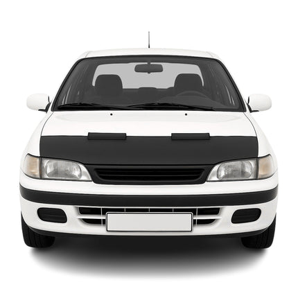Haubenbra Steinschlagschutz für Toyota Corolla E10 1992-1997 Schwarz Halb