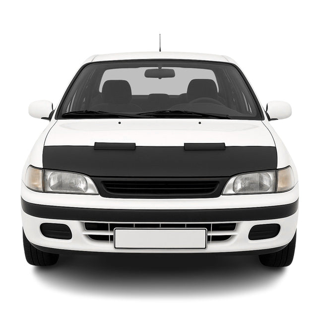 Haubenbra Steinschlagschutz für Toyota Corolla E10 1992-1997 Schwarz Halb