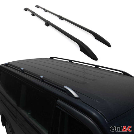 Dachreling Relingträger für Peugeot Boxer II 2006-2024 L3 H2 Alu Schwarz 2 tlg