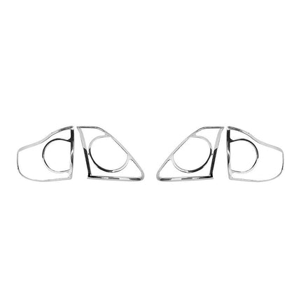 Rücklicht Leisten Heckleuchte für Toyota Corolla 2007-2013 Chrom ABS Silber 4tlg