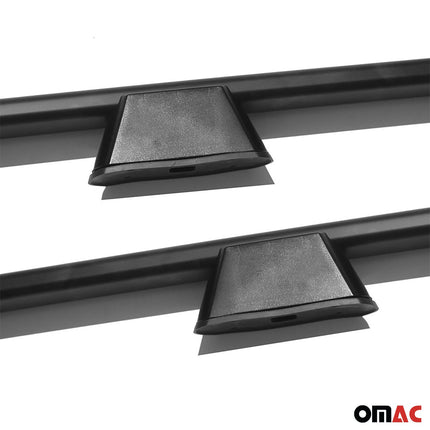 Dachreling Dachgepäckträger für VW Caddy 2010-2015 L2 Langer  Alu Schwarz