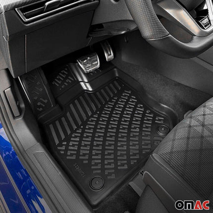 Fußmatten 3D Gummimatten für Honda City 2008-2013 Gummi TPE Schwarz 4tlg