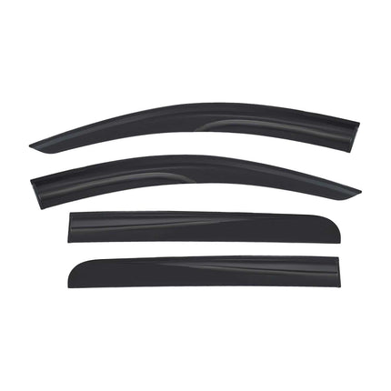 4x Windabweiser Regenabweiser für Mitsubishi L200 Triton 2014-2021 Acryl Dunkel