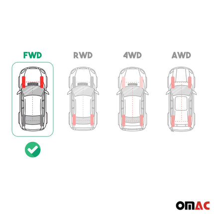 OMAC Gummimatten Fußmatten für Lexus IS250 2013-2021 TPE Automatten Schwarz 4x