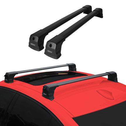Dachträger Grundtäger für Fiat Scudo 2007-2016 75kg Aluminium Schwarz 2 tlg