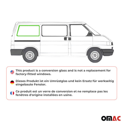 Seitenfenster Sicherheitsglas für VW T4 Transporter 1990-2003 Hinten Rechts L1