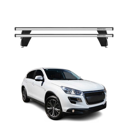 Menabo Dachträger Grundtäger für Peugeot 4008 2012-2017 75kg Alu Grau 2x