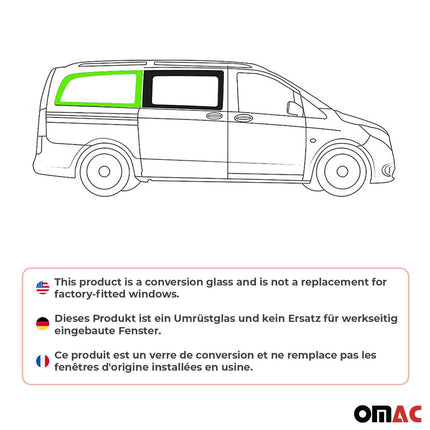 Seitenfenster Auto für Mercedes Vito W447 2014-2026 Rechts L2