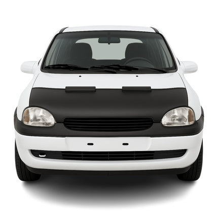 Haubenbra Steinschlagschutz Bonnet Bra für Opel Corsa B 1993-2000 Schwarz Halb
