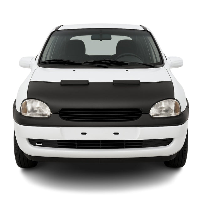 Haubenbra Steinschlagschutz Bonnet Bra für Opel Corsa B 1993-2000 Schwarz Halb