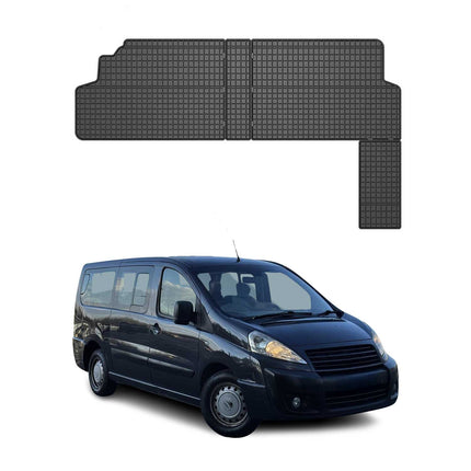 OMAC Gummi Fußmatten für Fiat Scudo 2007-2016 2.Sitzreihe Matten TPE Schwarz 2x