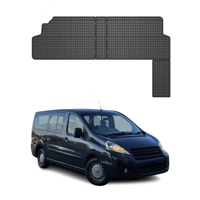 OMAC Gummi Fußmatten für Fiat Scudo 2007-2016 2.Sitzreihe Matten TPE Schwarz 2x