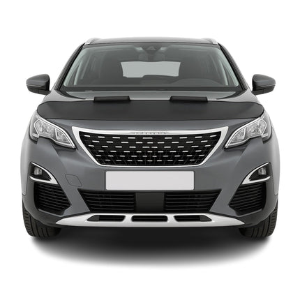 Haubenbra Steinschlagschutz Bonnet Bra für Peugeot 3008 2016-2024 Schwarz Halb