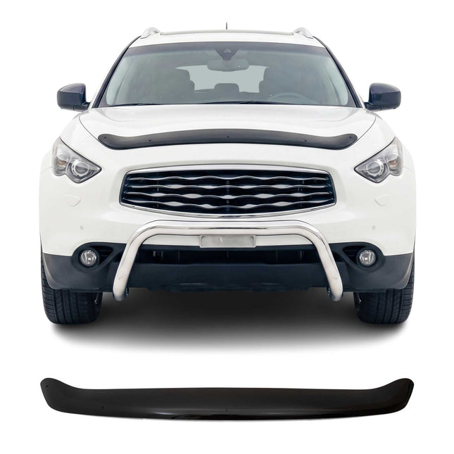 Motorhaube Deflektor für Infinity FX50 2009-2013 ABS Schwarz