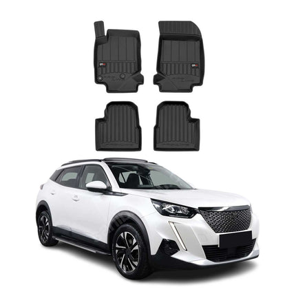 OMAC Gummi Fußmatten für Peugeot 2008 2019-2026 Premium TPE Automatten 4tlg