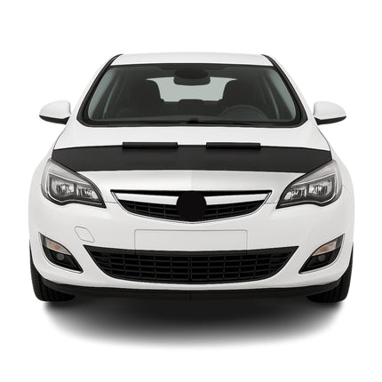 Haubenbra Steinschlagschutz Bonnet Bra für Opel Astra J 2009-2015 Schwarz Halb