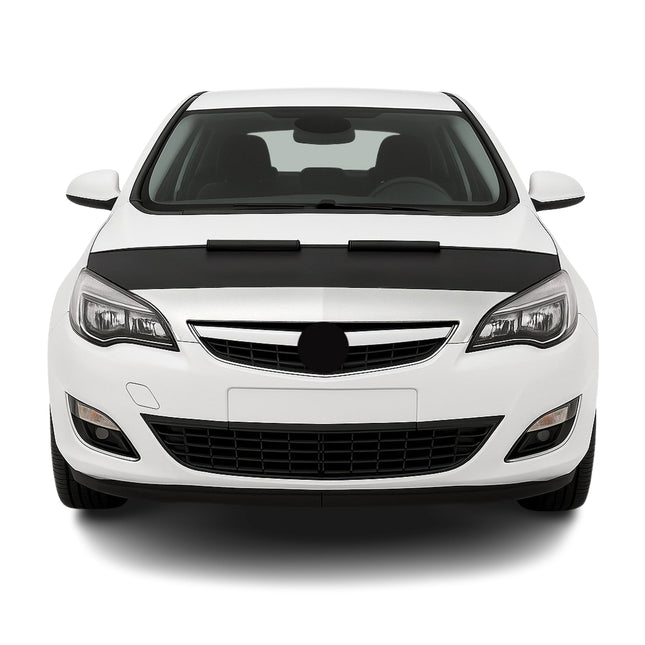Haubenbra Steinschlagschutz Bonnet Bra für Opel Astra J 2009-2015 Schwarz Halb