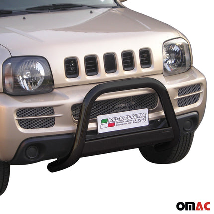 Frontbügel Frontschutzbügel für Suzuki Jimny 2006-2012 ø63mm Schwarz Edelstahl