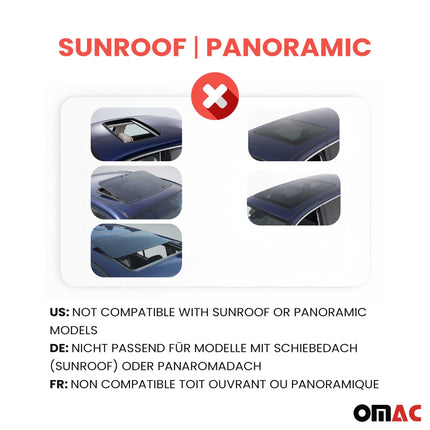 Dachträger Grundtäger für Peugeot 2008 2019-2026 75kg Aluminium Silber 2 tlg