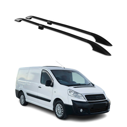 Dachreling Dachgepäckträger für Fiat Scudo 2007-2016 L2 Mitte RS Alu Schwarz