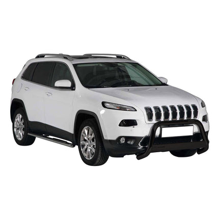 Frontbügel Frontschutzbügel für Jeep Cherokee 2013-2018 Schwarz Edelstahl ø63 mm