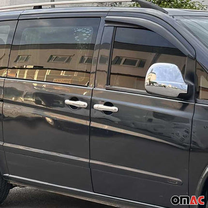 Türgriff Blende Türgriffkappen für Mercedes Vito 2003-2014 4Tür 1Loch Chrom 8x