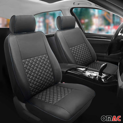 Sitzbezüge Schonbezüge für Ford Transit 2000-2014 Kunstleder Schwarz 1tlg