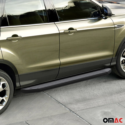 Trittbretter Seitenschweller für Ford Kuga I 2008-2012 Alu Schwarz ABE