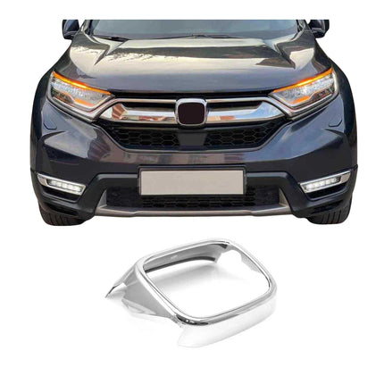 Vorne Emblemstelle Emblem Rahmen für Honda CR-V 2017-2022 Chrom ABS Silber 1tlg